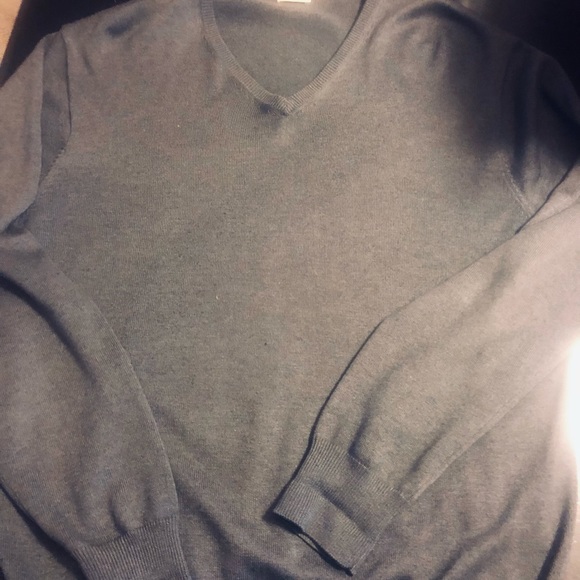 Peter Millar cashmere/silk/cotton blend v-neck sweater long sleeve grandpacore L - Picture 2 of 6